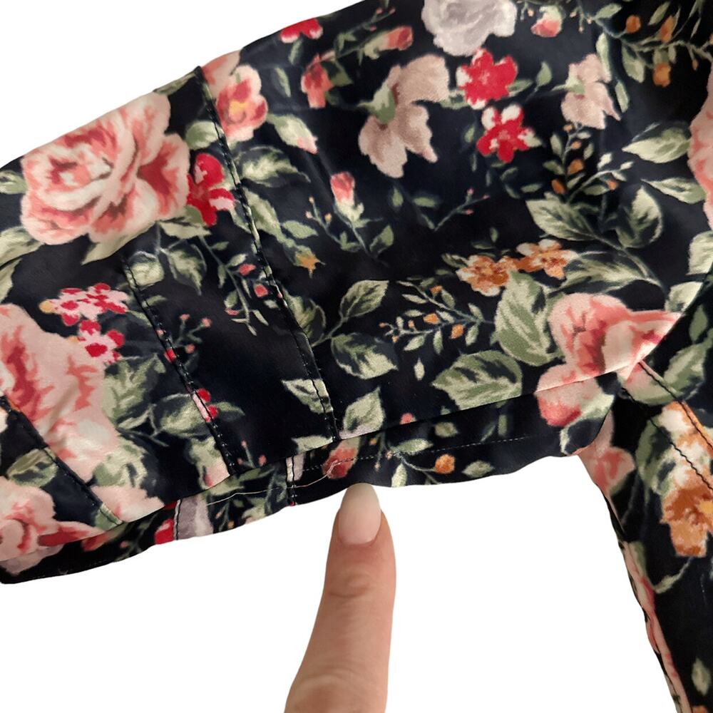 Beau Hudson Floral Bomber Jacket Size 3 - Picture 4 of 5
